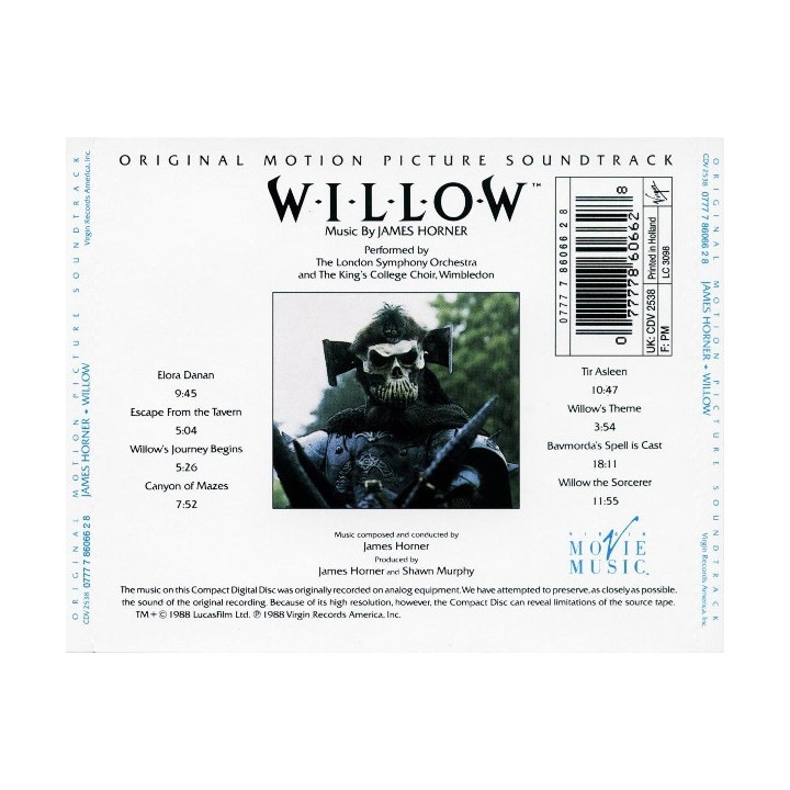 ORIGINAL SOUNDTRACK - WILLOW