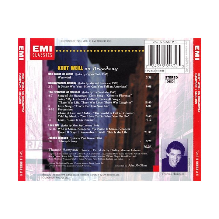 WEILL KURT               B90 - ON BROADWAY - 1CD