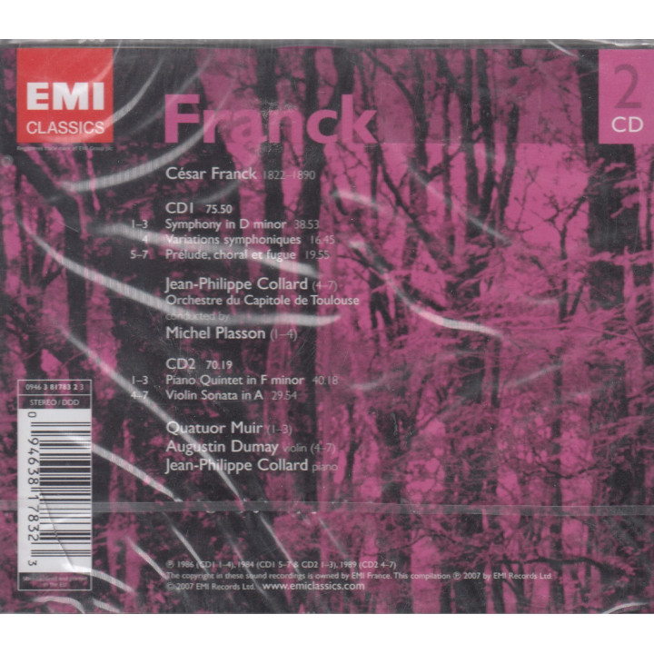 FRANCK/PLASSON - PIANO QUINTET/VIOLIN SONATA... - 2CD