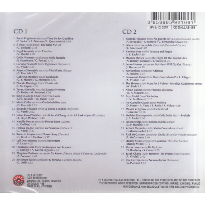 VARIOUS ARTISTS - CLASSICAL 2008 - 2CD