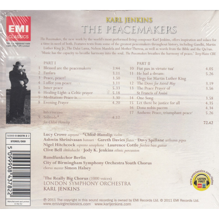 JENKINS KARL - PEACEMAKERS - 1CD