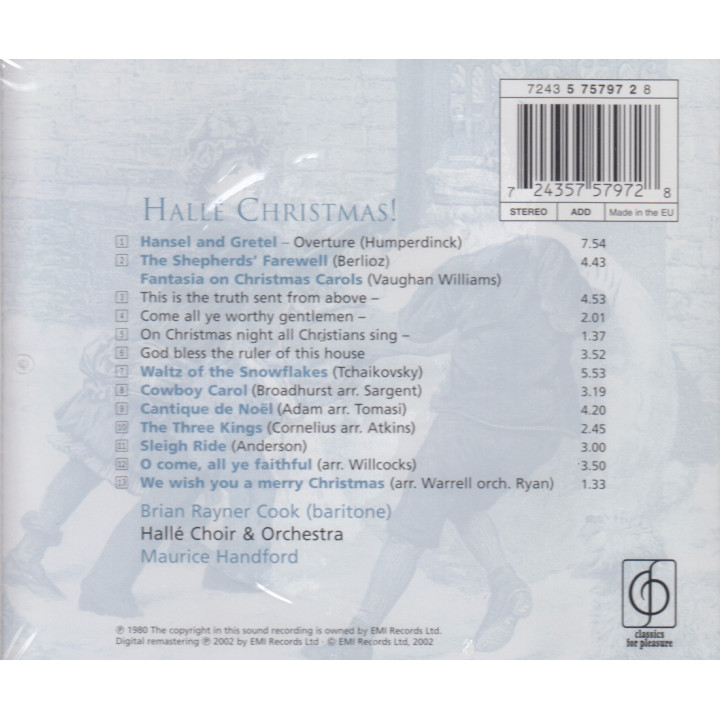 HALLE CHRISTMAS!         B5152 - FANTASIA ON CHRISTMAS CAROLS.. - 1CD