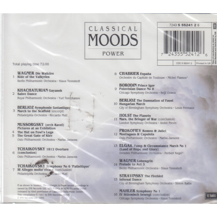 VARIOUS                  A4829 - POWER (CLASSICAL MOODS) - 1CD