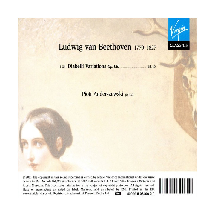 ANDERSZEWSKI PIOTR - RECOMMENDS BEETHOWEN: DIABELLI VARIATION - 1CD
