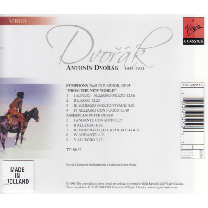 PEEK                    B7968 - DVORAK:SYMPHONY FROM THE NEW - 1CD