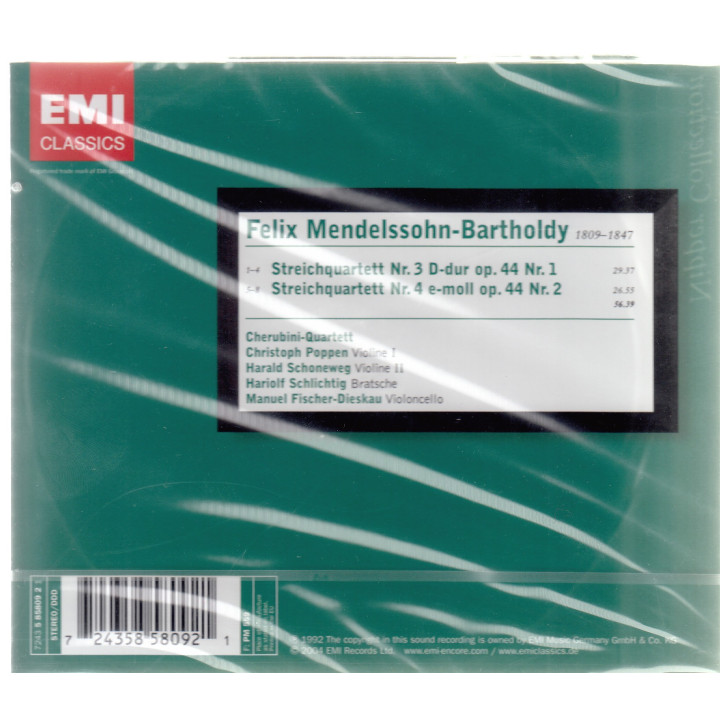 CHERUBINI QUARTET        B7945 - MENDELSSOHN:STRING QUARTETS - 1CD