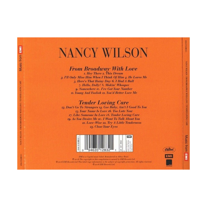 WILSON NANCY  - FROM BROADWAY WITH LOVE/TENDER