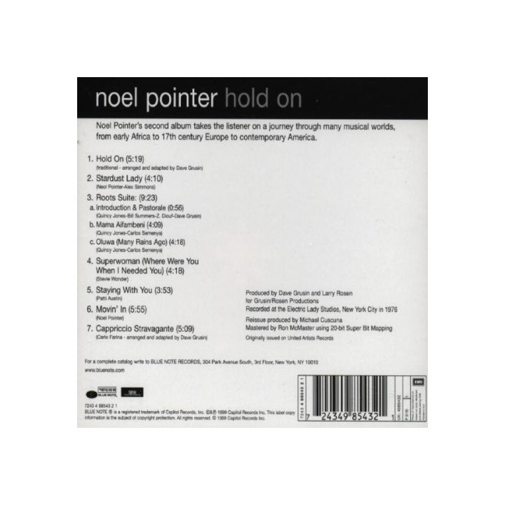 POINTER,NOEL - HOLD ON