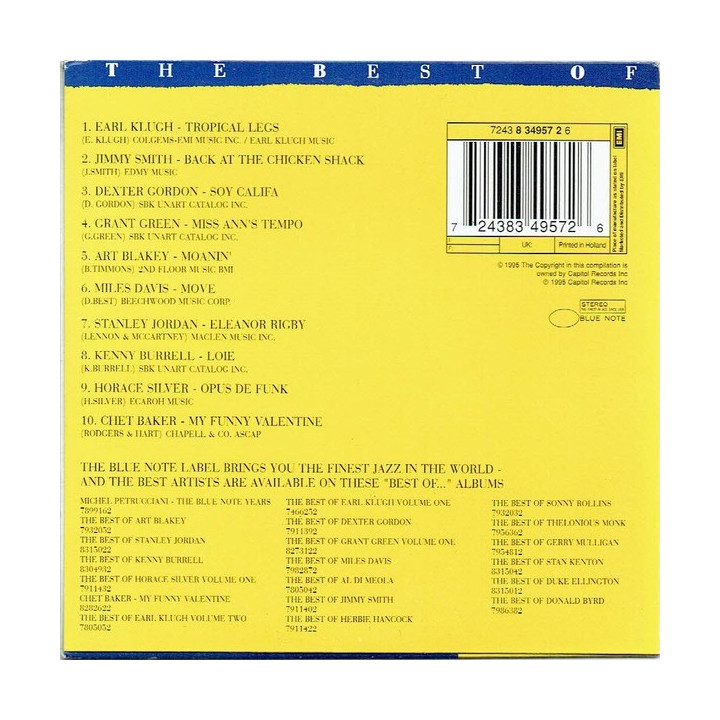 VARIOUS ARTISTS - BEST OF BLUE NOTE'S BEST OF'S