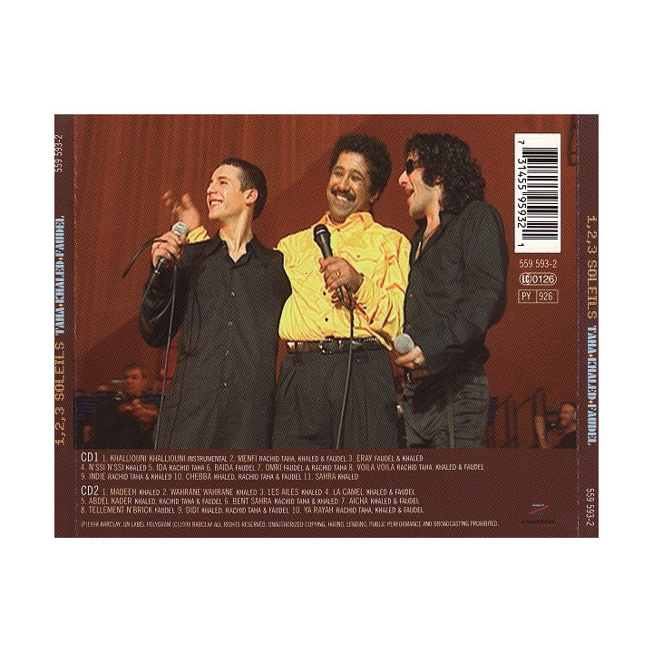 TAHA/KHALED/FAUDEL - 1,2,3, SOLEILS - 1CD