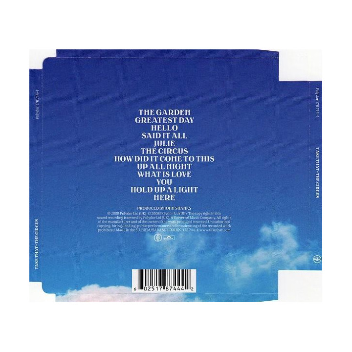 TAKE THAT - THE CIRCUS - 1CD