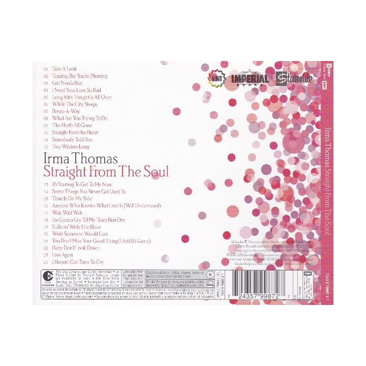 THOMAS,IRMA  - STRAIGHT FROM THE SOUL (cp) - 1CD