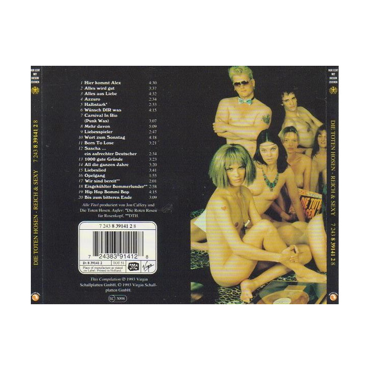 TOTEN HOSEN,DIE  - REICH & SEXY (BEST OF) - 1CD