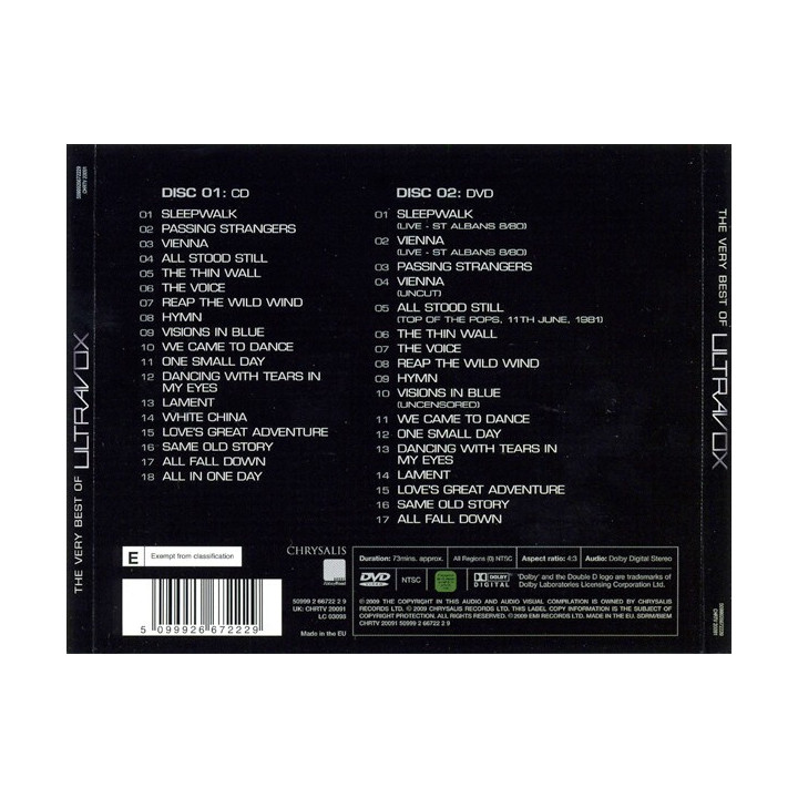 ULTRAVOX - THE VERY BEST OF (rem. ed.) - CD/DV