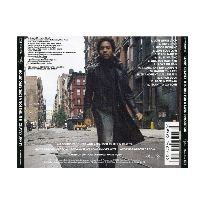 KRAVITZ LENNY - IT IS TIME FOR A LOVE REVOLUTION - 1CD