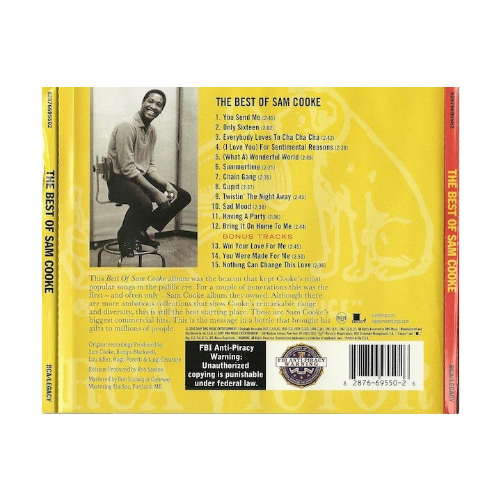 COOKE SAM - THE BEST OF SAM COOKE - 1CD