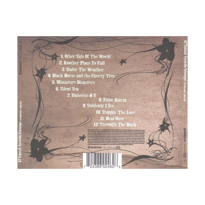 KT TUNSTALL/CD  - EYE TO THE TELESCOPE/CD - 1CD