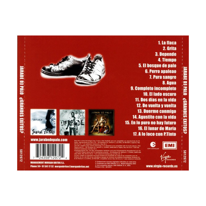 JARABE DE PALO  - GRANDES EXITOS - 1CD