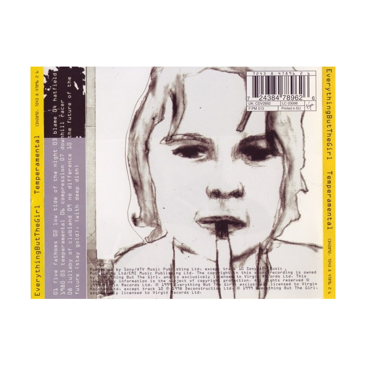 EVERYTHING BUT THE GIRL - TEMPERAMENTAL - 1CD