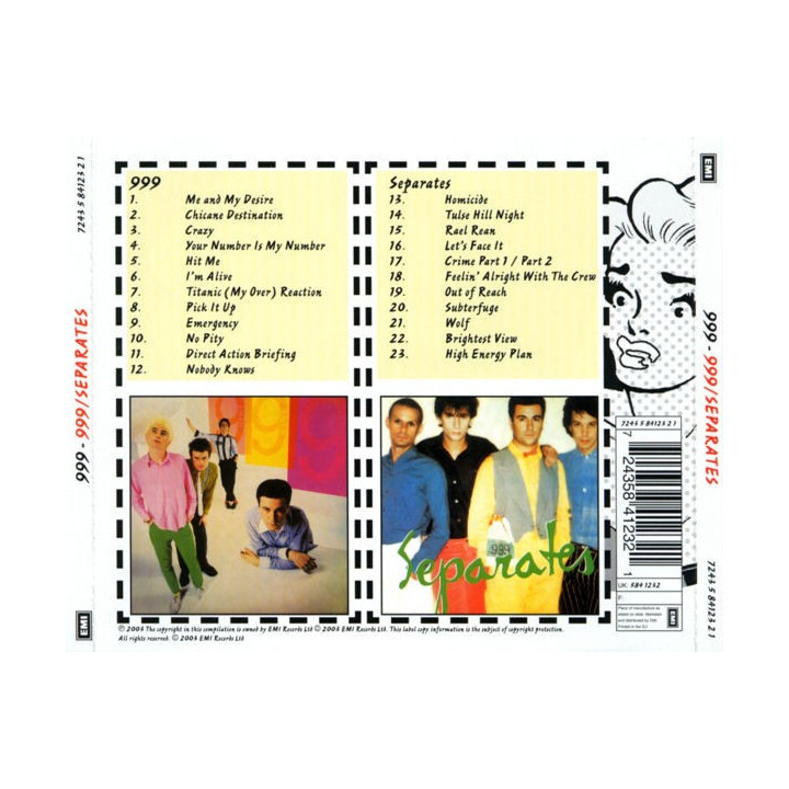 999 - 999/SEPARATES - 1CD