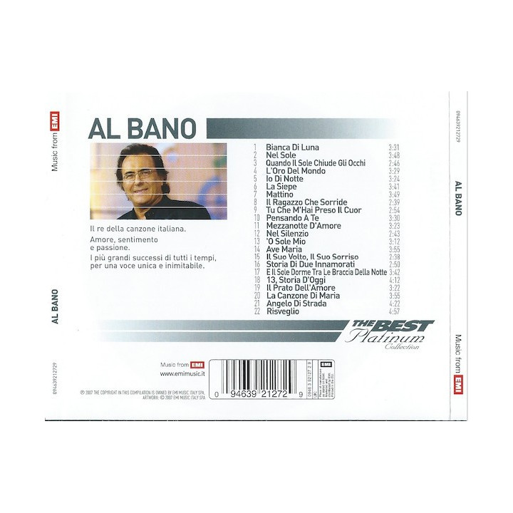AL BANO - THE BEST - PLATINUM COLLECTION - 1CD