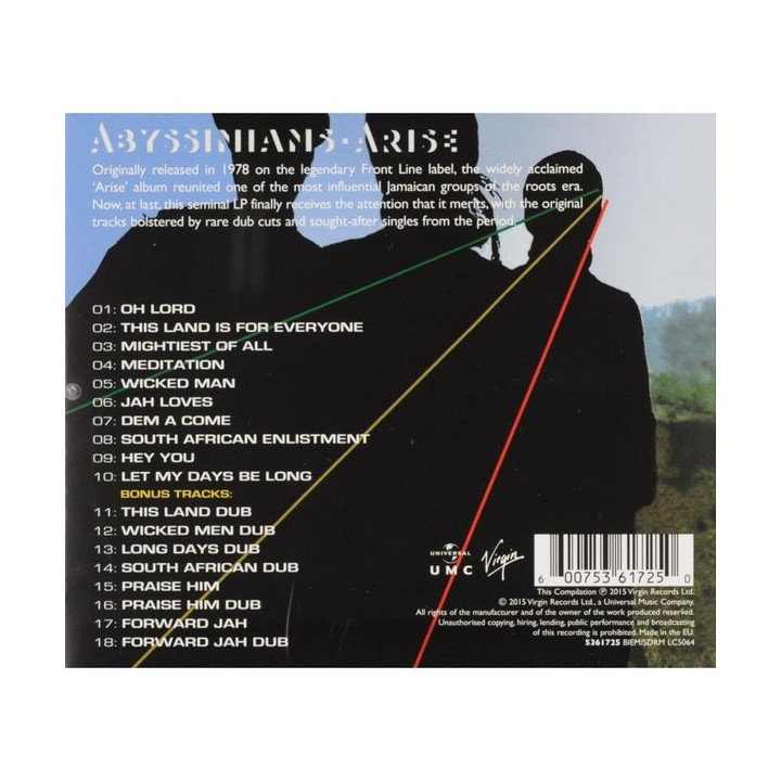 ABYSSINIANS  - ARISE - 1CD