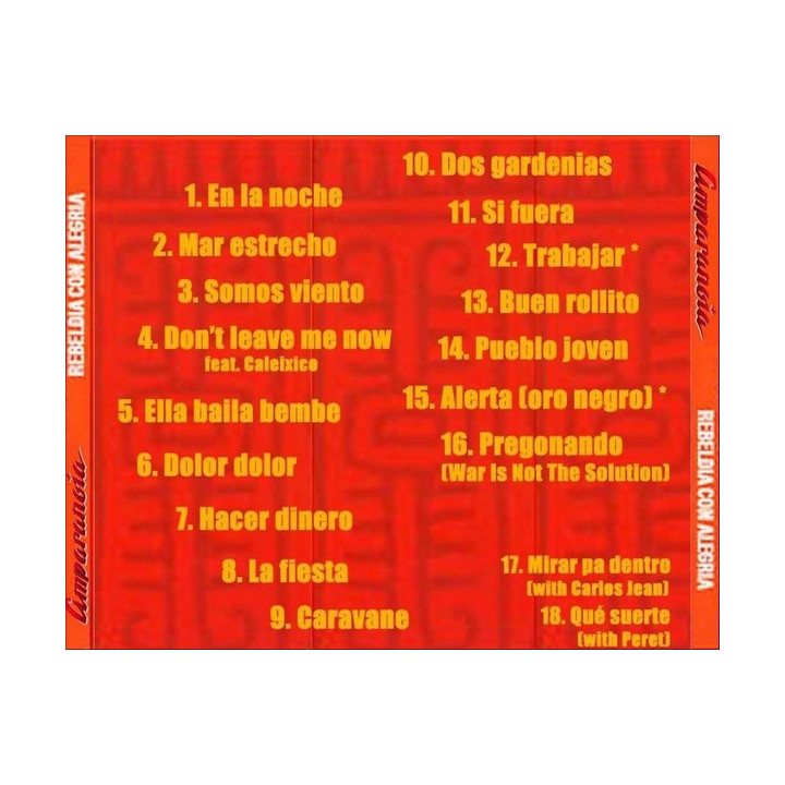 AMPARANOIA  - REBELDIA CON ALEGRIA - 1CD