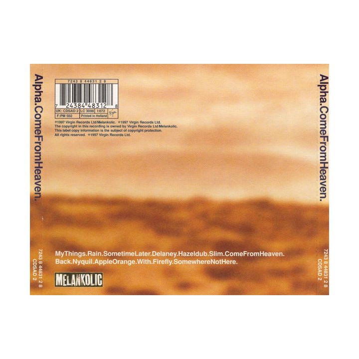 ALPHA - COME FROM HEAVEN/NORM. - 1CD