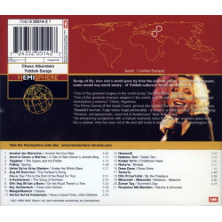 ALBERTSTEIN CHAVA  - YIDDISH SONGS - 1CD