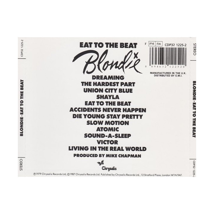 BLONDIE   - EAT TO THE BEAT - 1CD