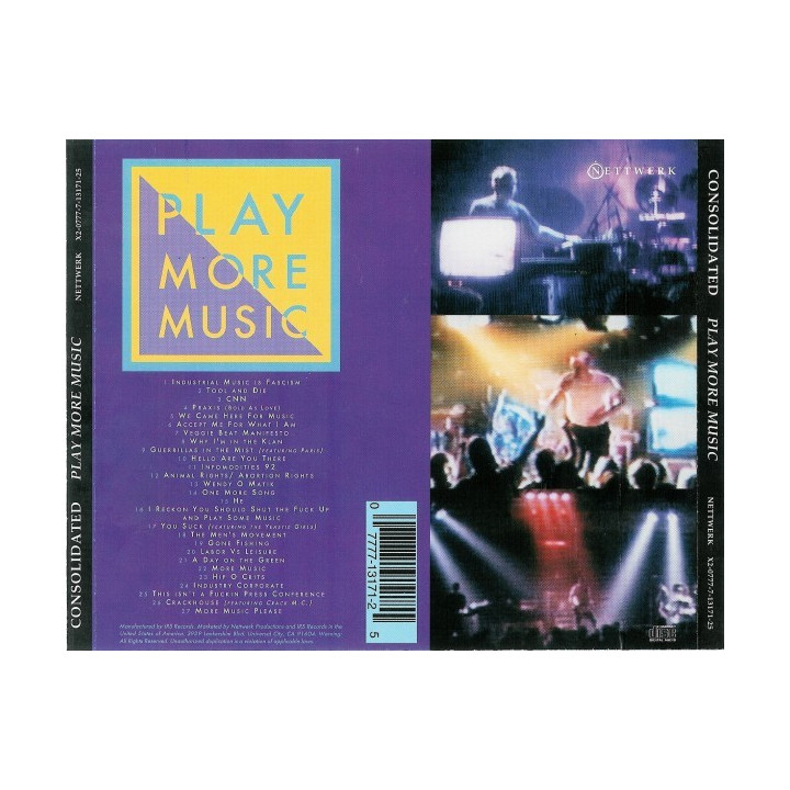 CONSOLIDATED/CD/PLAY - PLAY MORE MUSIC - 1CD