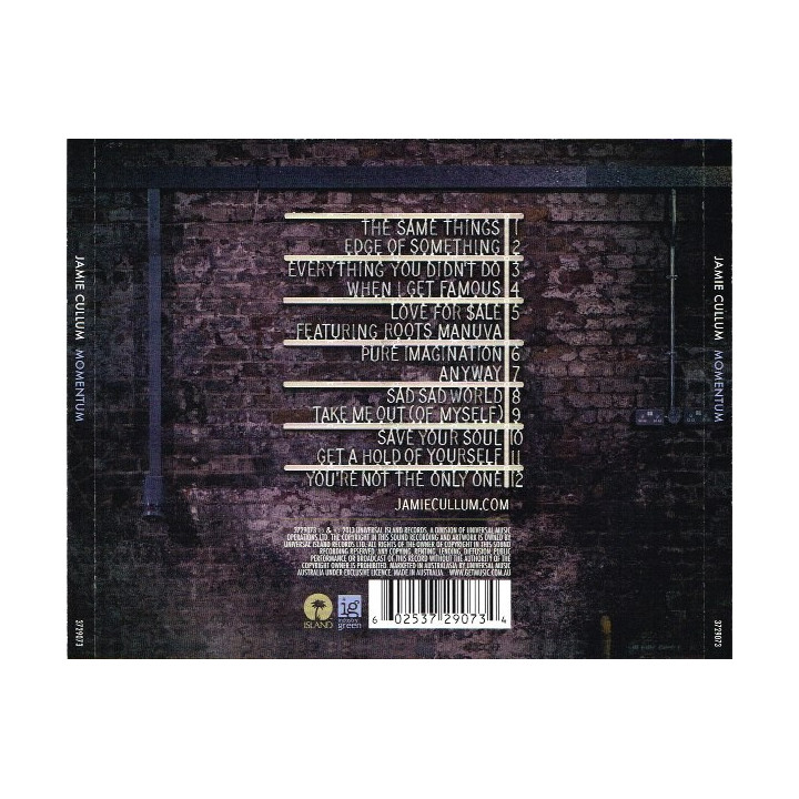 CULLUM JAMIE - MOMENTUM - 1CD