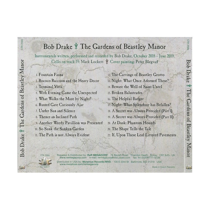 DRAKE BOB - GARDENS OF BEASTY MANOR - 1CD