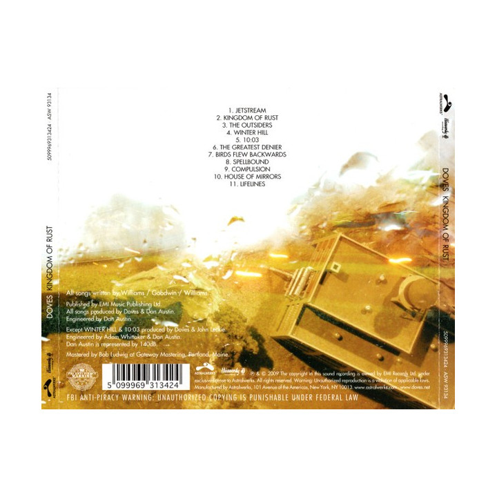 DOVES - KINGDOM OF RUST - 1CD