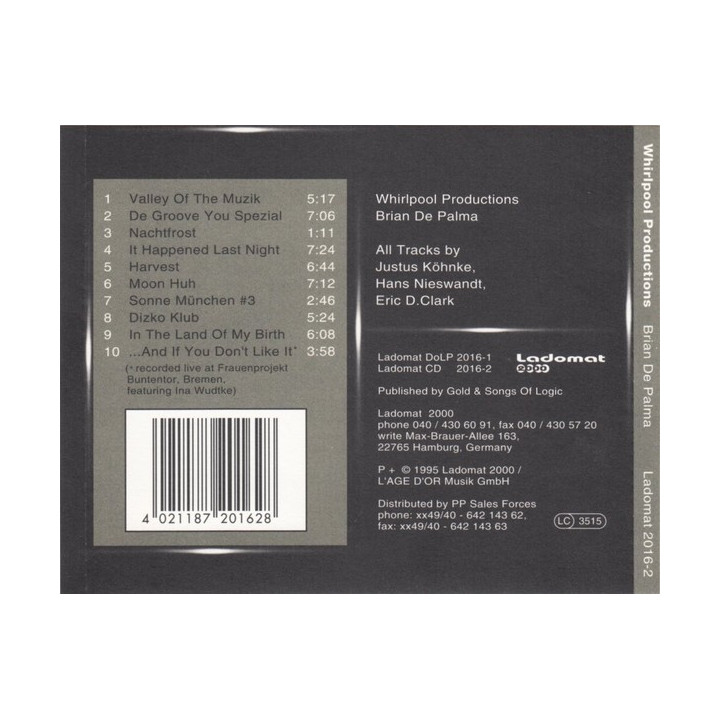 BRIAN/CD   - WHIRLPOOL PRODUCTIONS - 1CD