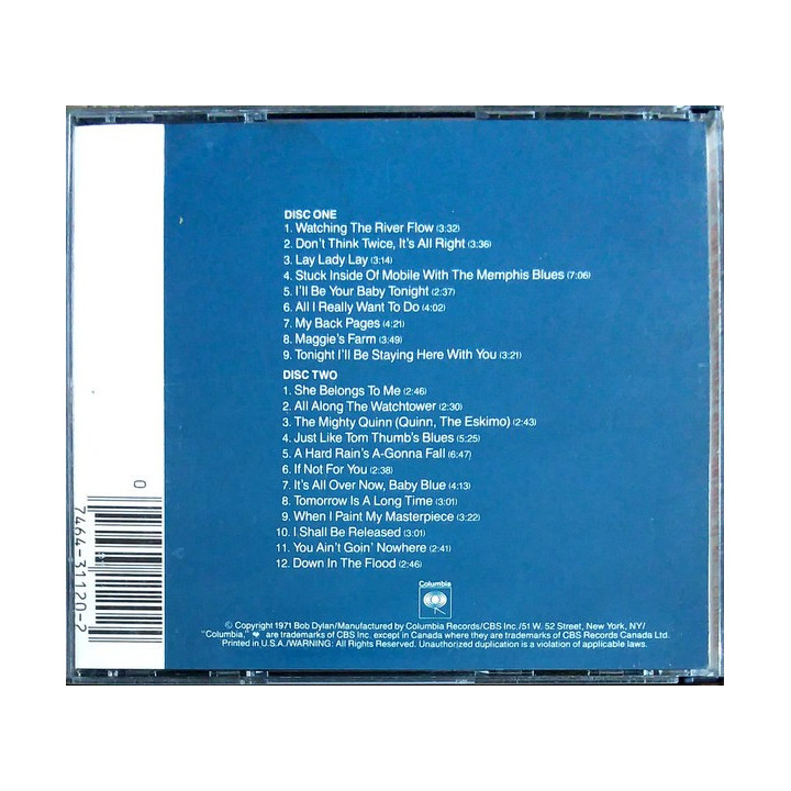 DYLAN BOB - GREATEST HITS II - 1CD
