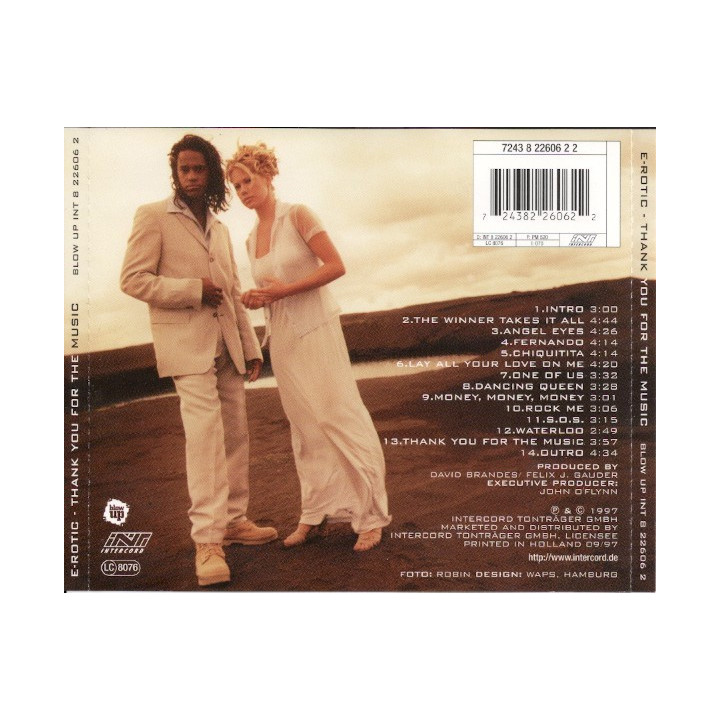 E-ROTIC . - THANK YOU FOR THE MUSIC - 1CD