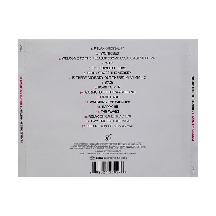 FRANKIE GOES TO HOLLYWOOD - FRANKIE SAY GREATEST - 2CD