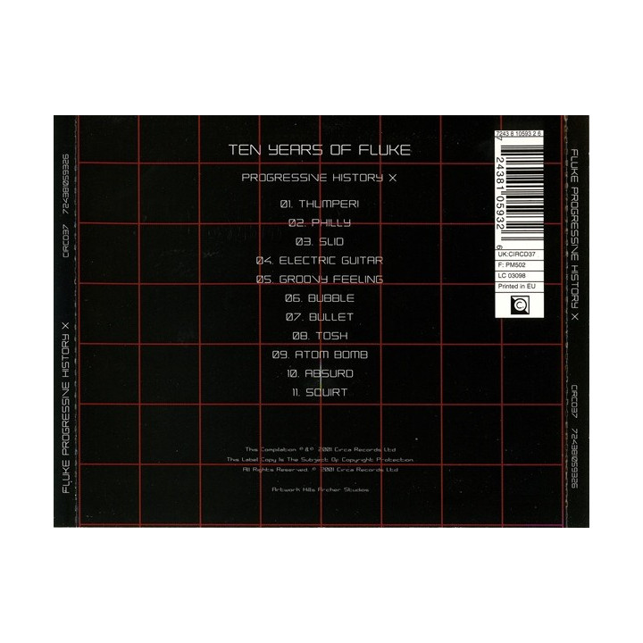 FLUKE  - PROGRESSIVE HISTORY X - 1CD