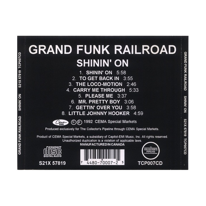 GRAND FUNK   - SHININ ON - 1CD