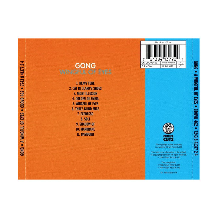 GONG   - WINGFUL OF EYES - 1CD