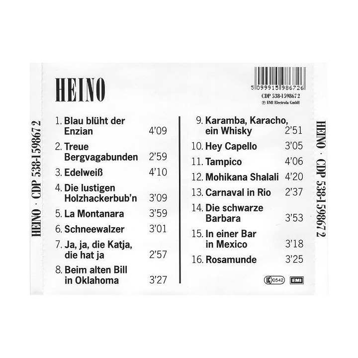 HEINO - GOLD COLLECTION - 1CD