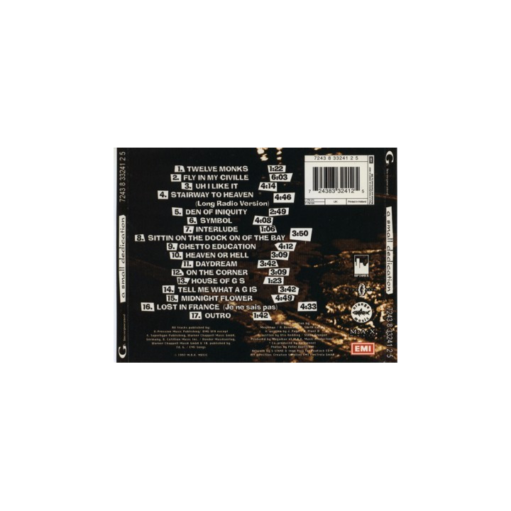 G'S INCORPORATED   - A SMALL DEDICATION - 1CD