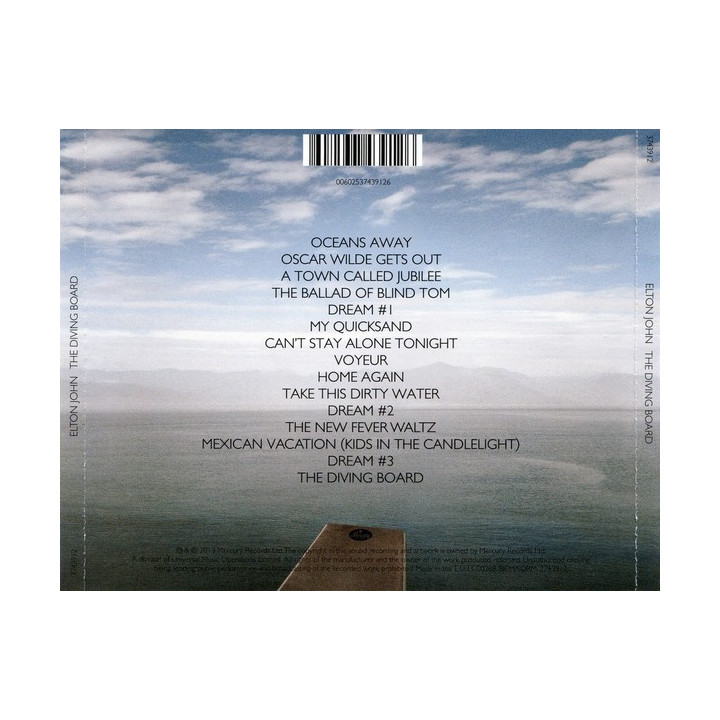 JOHN ELTON - DIVING BOARD - 1CD