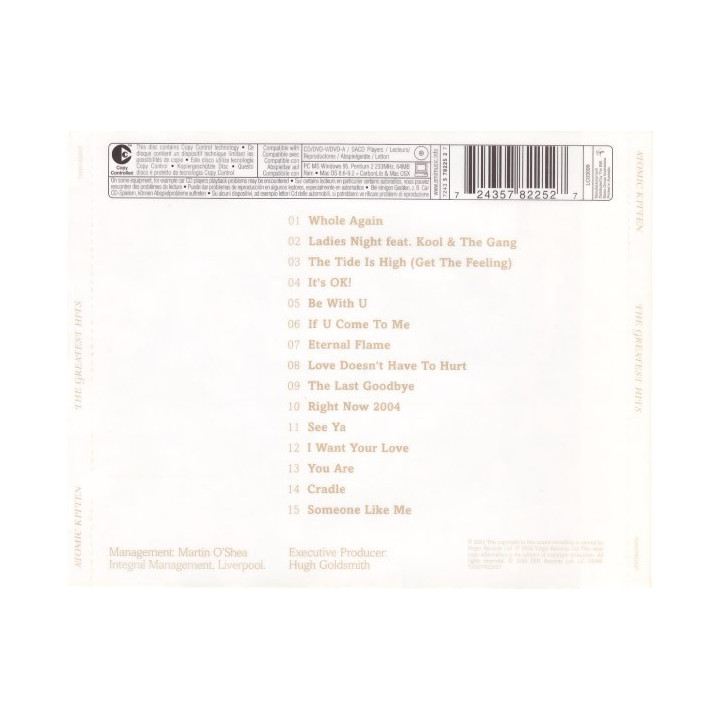 ATOMIC KITTEN - THE GREATEST HITS - 1CD
