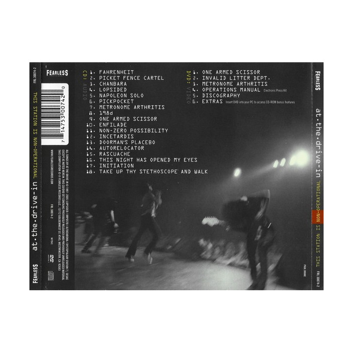 AT THE DRIVE IN - THIS STATION IS NON OPERATIONAL - 1CD