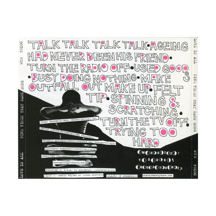 LOVE IS ALL  - NINE TIMES THAT SAME SONG - 1CD