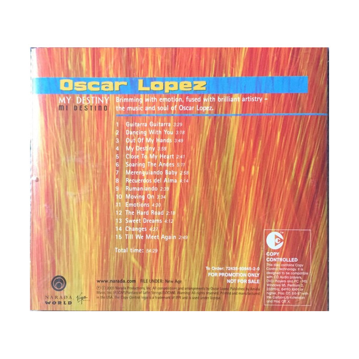 OSCAR  - MY DESTINY (cp) - 1CD