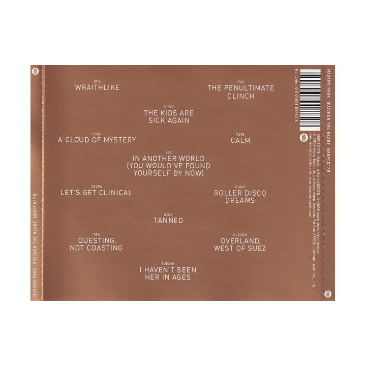 MAXIMO PARK - QUICKEN THE HEART - 1CD