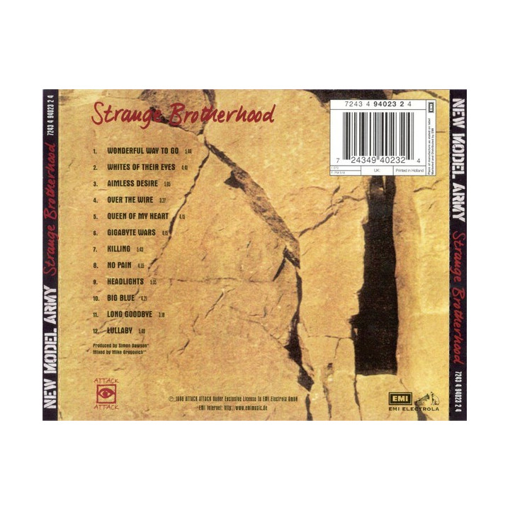NEW MODEL ARMY   - STRANGE BROTHERHOOD - 1CD